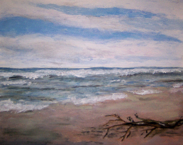 Sturm an der Ostsee, gemalt