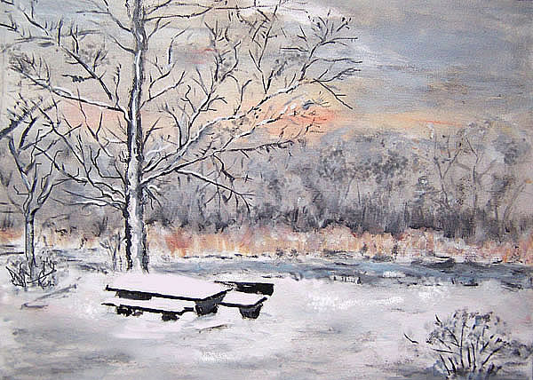Winter, gemalt