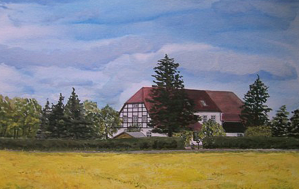 Bauernhof, gemalt